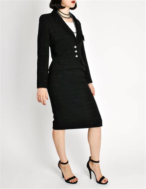 buy classic chanel suit|vintage woman in channel suit.